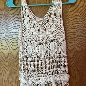It's Our Time Ivory Crochet Top